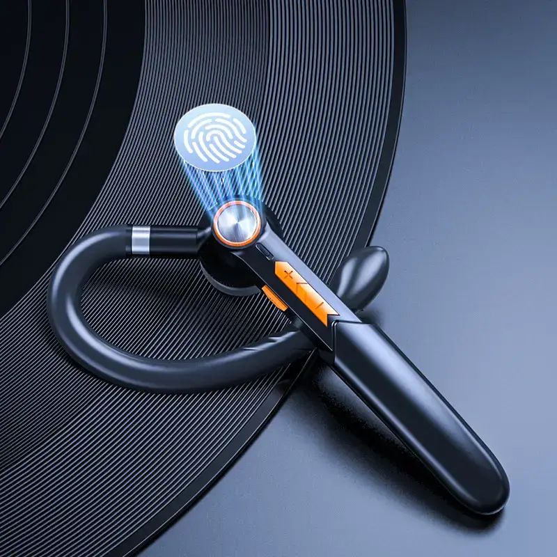 Bluetooth Headset with Rotating Ear Mount Black - Image 8