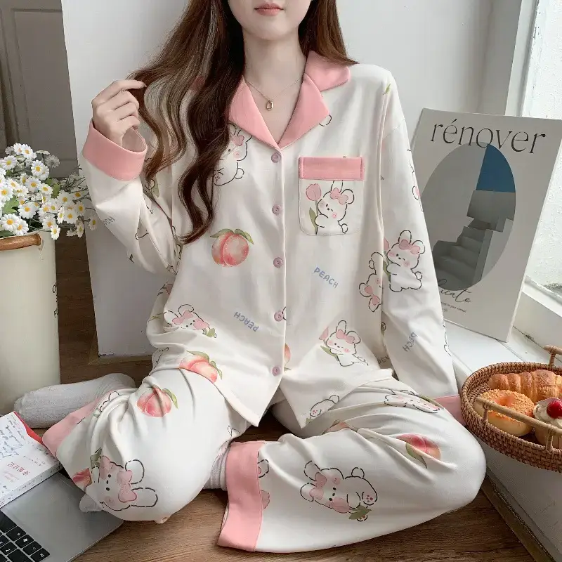 Moon-themed Nursing Kimono Pajamas for Pregnant Women — feature 10