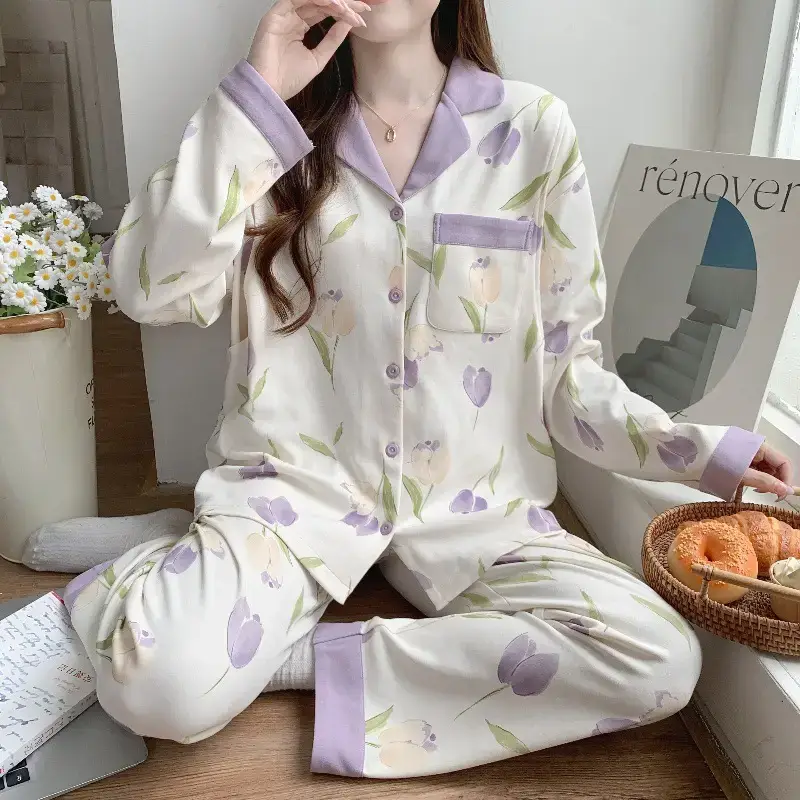 Moon-themed Nursing Kimono Pajamas for Pregnant Women — feature 11