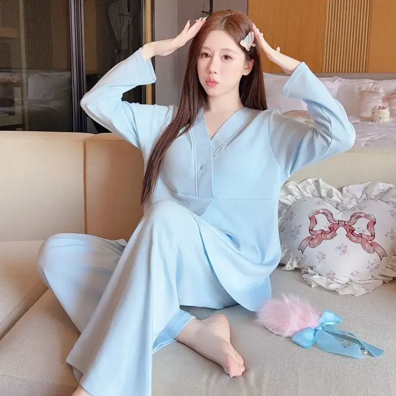 Moon-themed Nursing Kimono Pajamas for Pregnant Women — feature 15