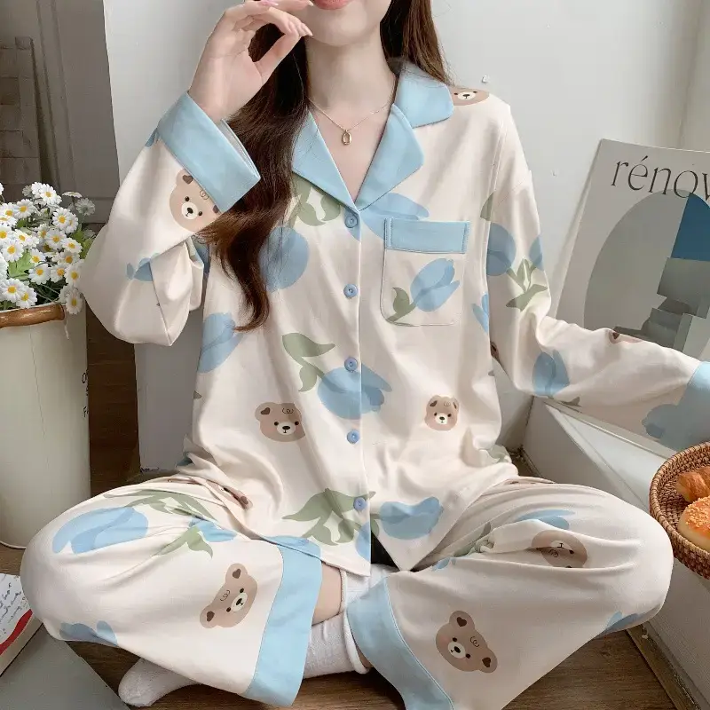 Moon-themed Nursing Kimono Pajamas for Pregnant Women — feature 21