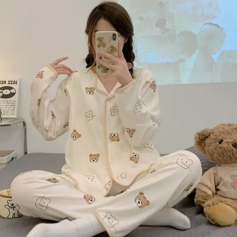 Moon-themed Nursing Kimono Pajamas for Pregnant Women — feature 25