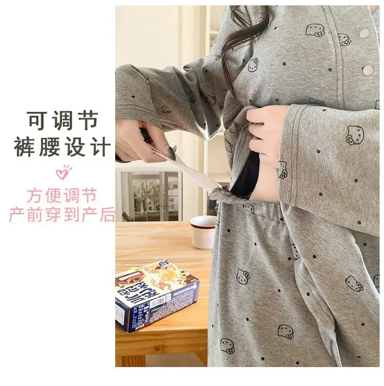 Moon-themed Nursing Kimono Pajamas for Pregnant Women — feature 48