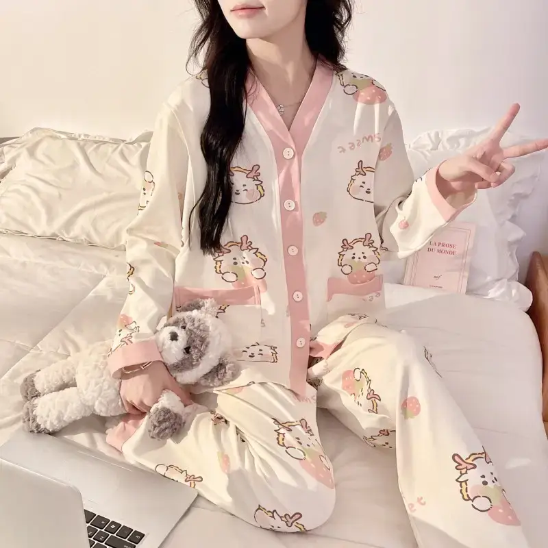 Moon-themed Nursing Kimono Pajamas for Pregnant Women — feature 5