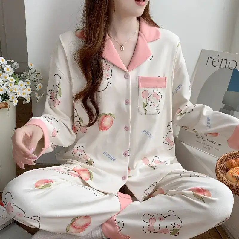 Moon-themed Nursing Kimono Pajamas for Pregnant Women — feature 9
