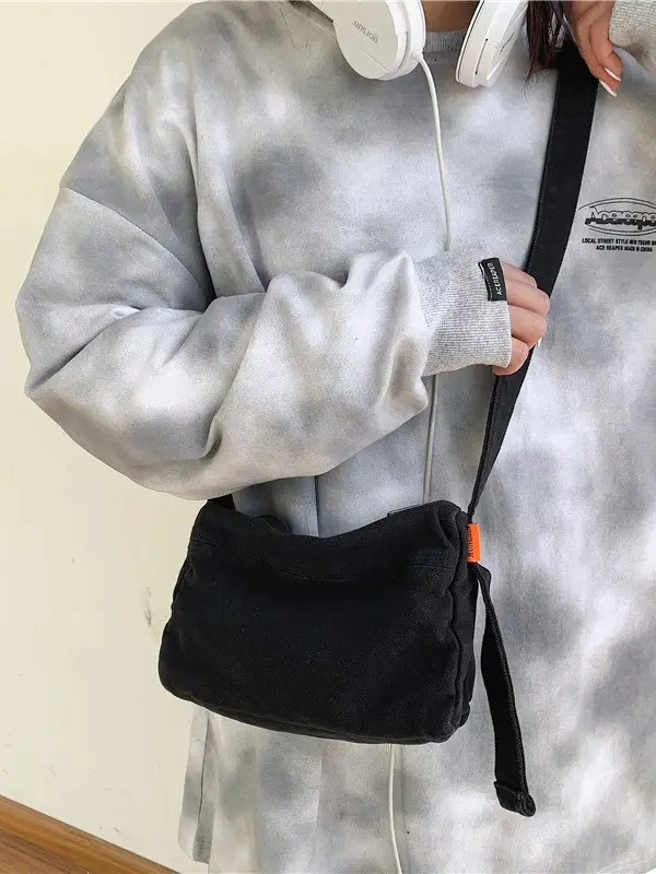Women's Orange Korean Style Shoulder Bag - Image 5