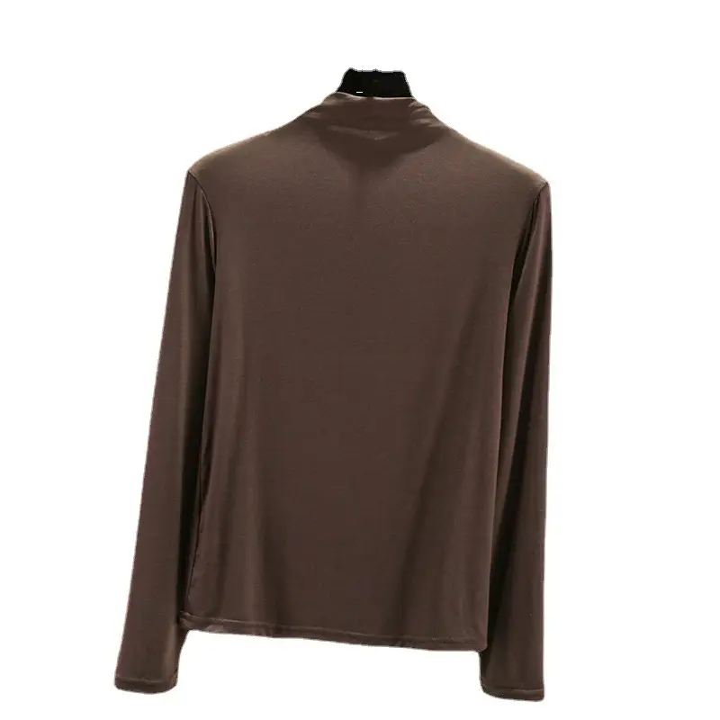 Green Long Sleeve T-Shirt for Women Slim Fit Spring Autumn - Image 15