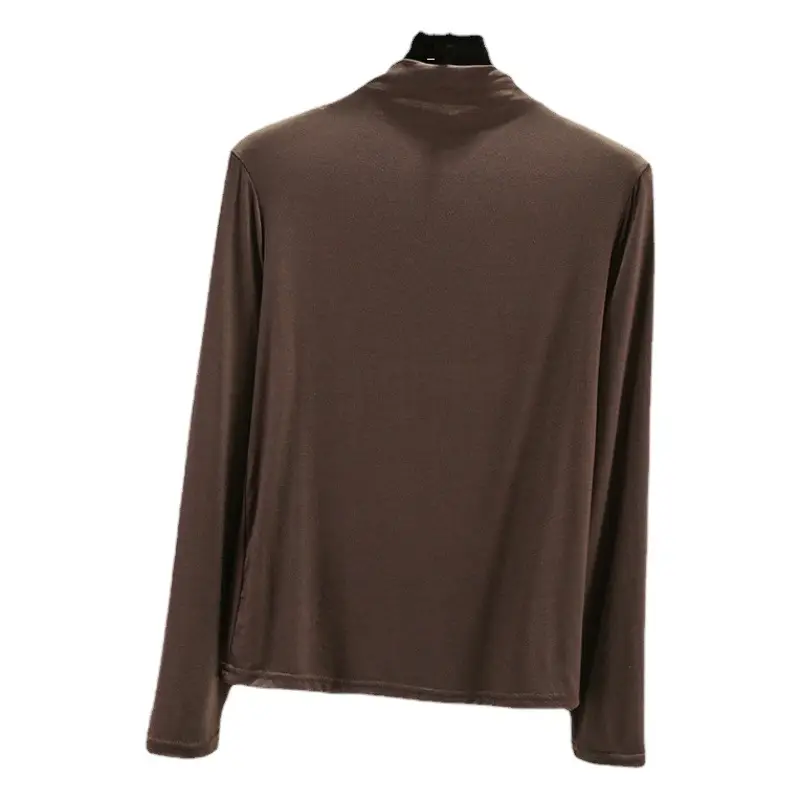 Green Long Sleeve T-Shirt for Women Slim Fit Spring Autumn