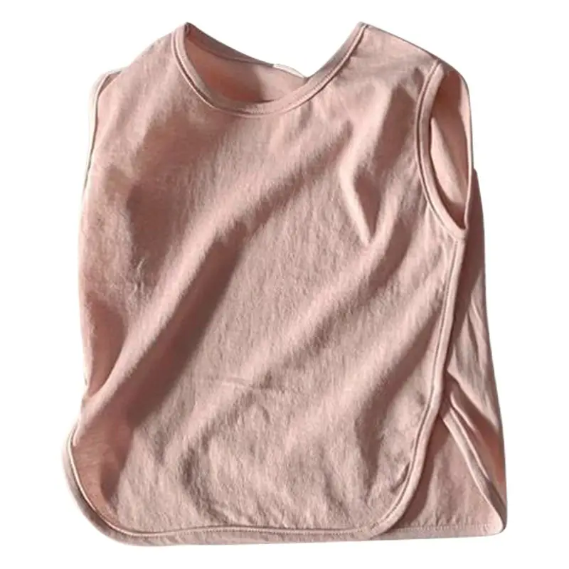 2026 Korean Style Kids T-Shirt Tops Summer Thin Wide Edge Slit