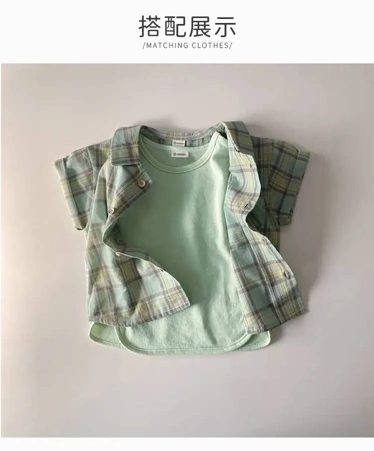2026 Korean Style Kids T-Shirt Tops Summer Thin Wide Edge Slit — feature 12