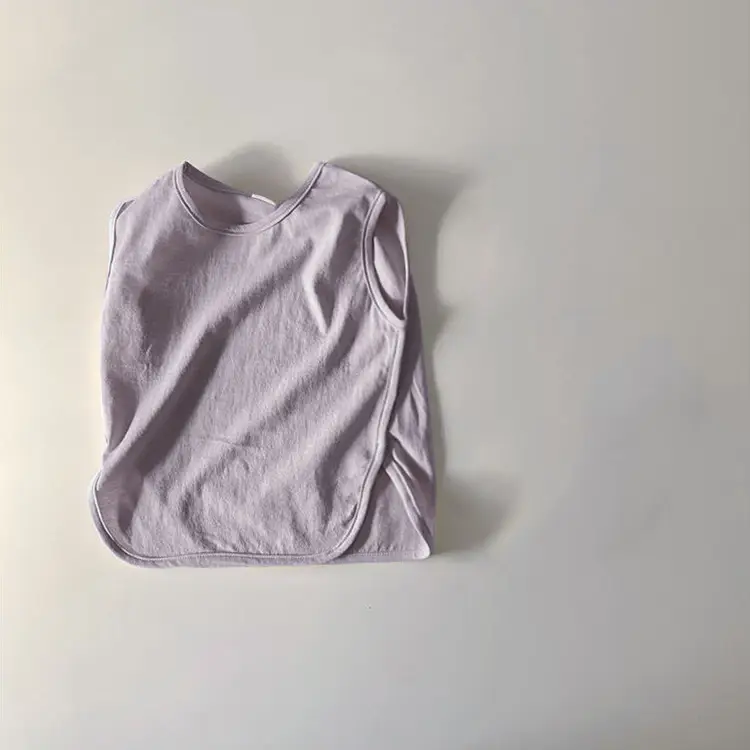 2026 Korean Style Kids T-Shirt Tops Summer Thin Wide Edge Slit — feature 7