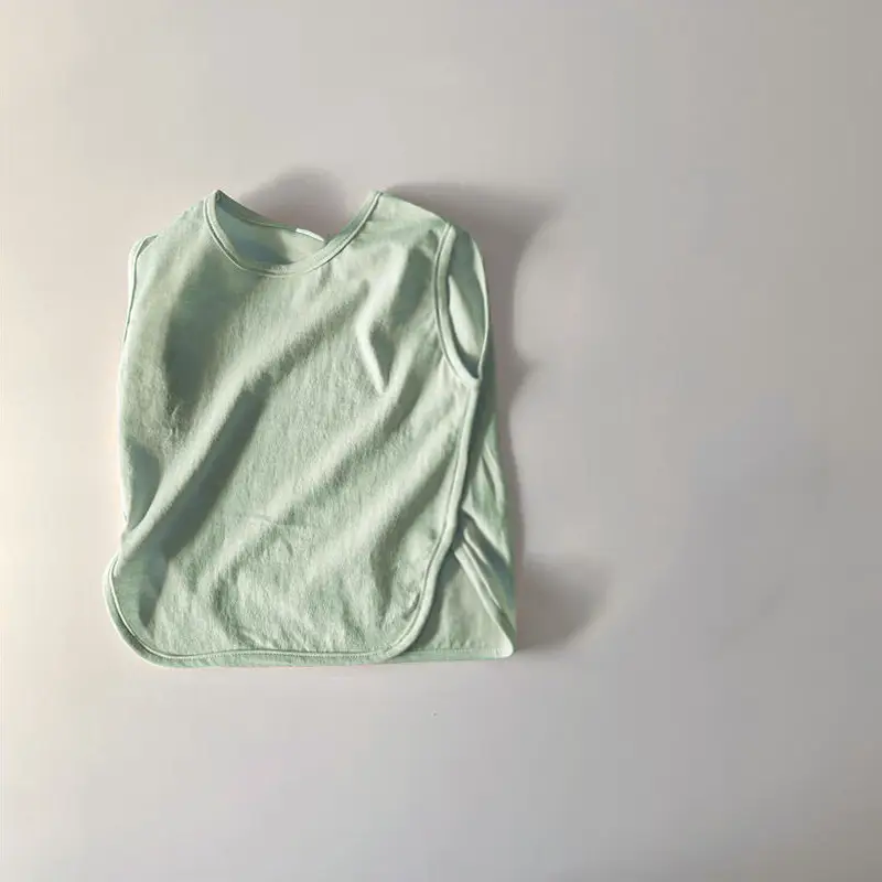 2026 Korean Style Kids T-Shirt Tops Summer Thin Wide Edge Slit - Image 3