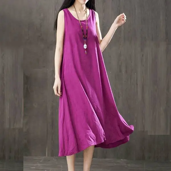 Summer Sleeveless Vest Base Skirt Large Size Women - Image 4