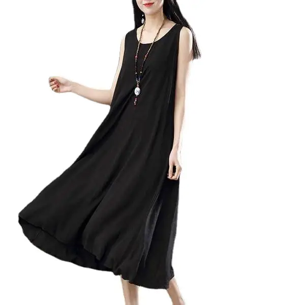 Summer Sleeveless Vest Base Skirt Large Size Women - Image 5