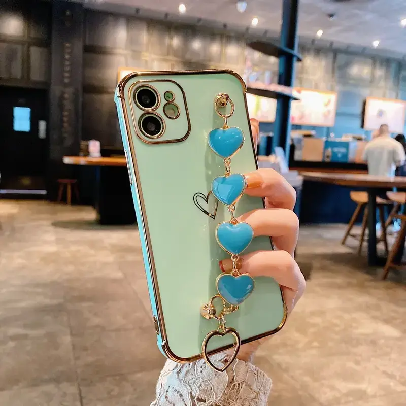 Electroplated Heart Bracelet iPhone12 Case