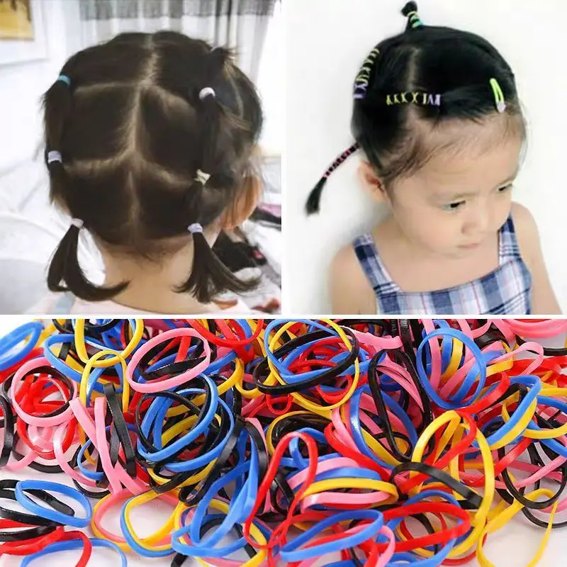 High Elastic Kids Rubber Hair Bands for Girls - Image 7