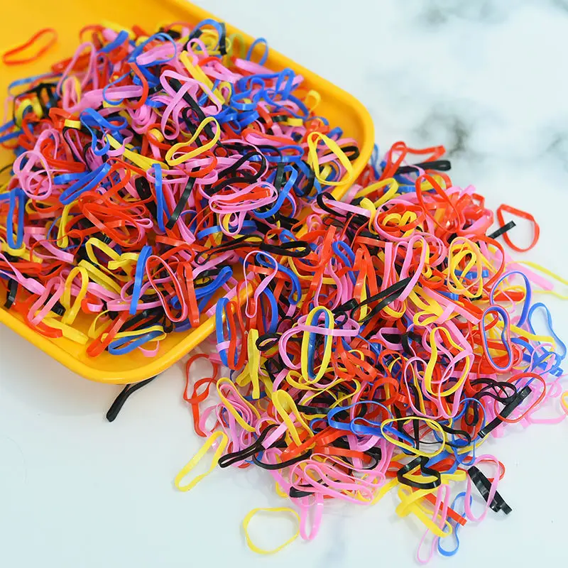 High Elastic Kids Rubber Hair Bands for Girls - Image 5