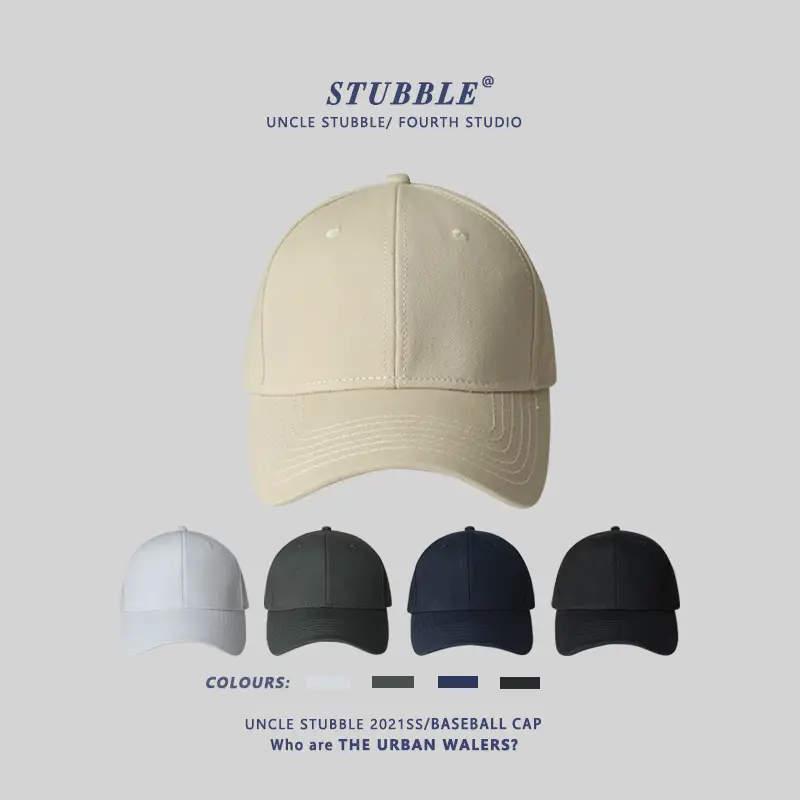 Stubble Cap Men Women Wide Brim Casual Baseball - Image 6