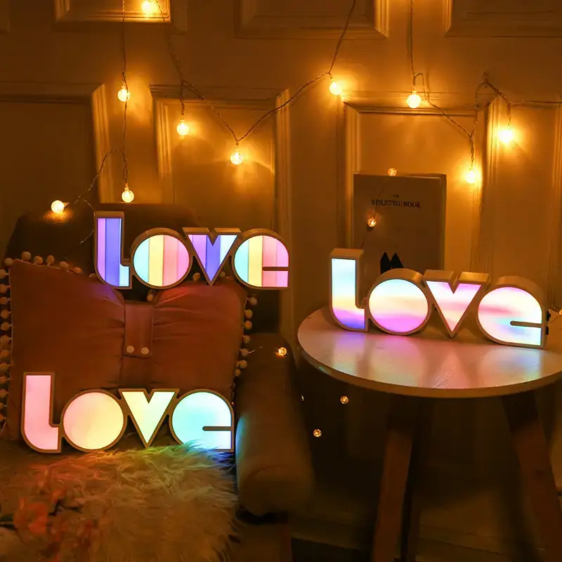 Outdoor Love Light Box Decor 36x14cm LED - Image 8