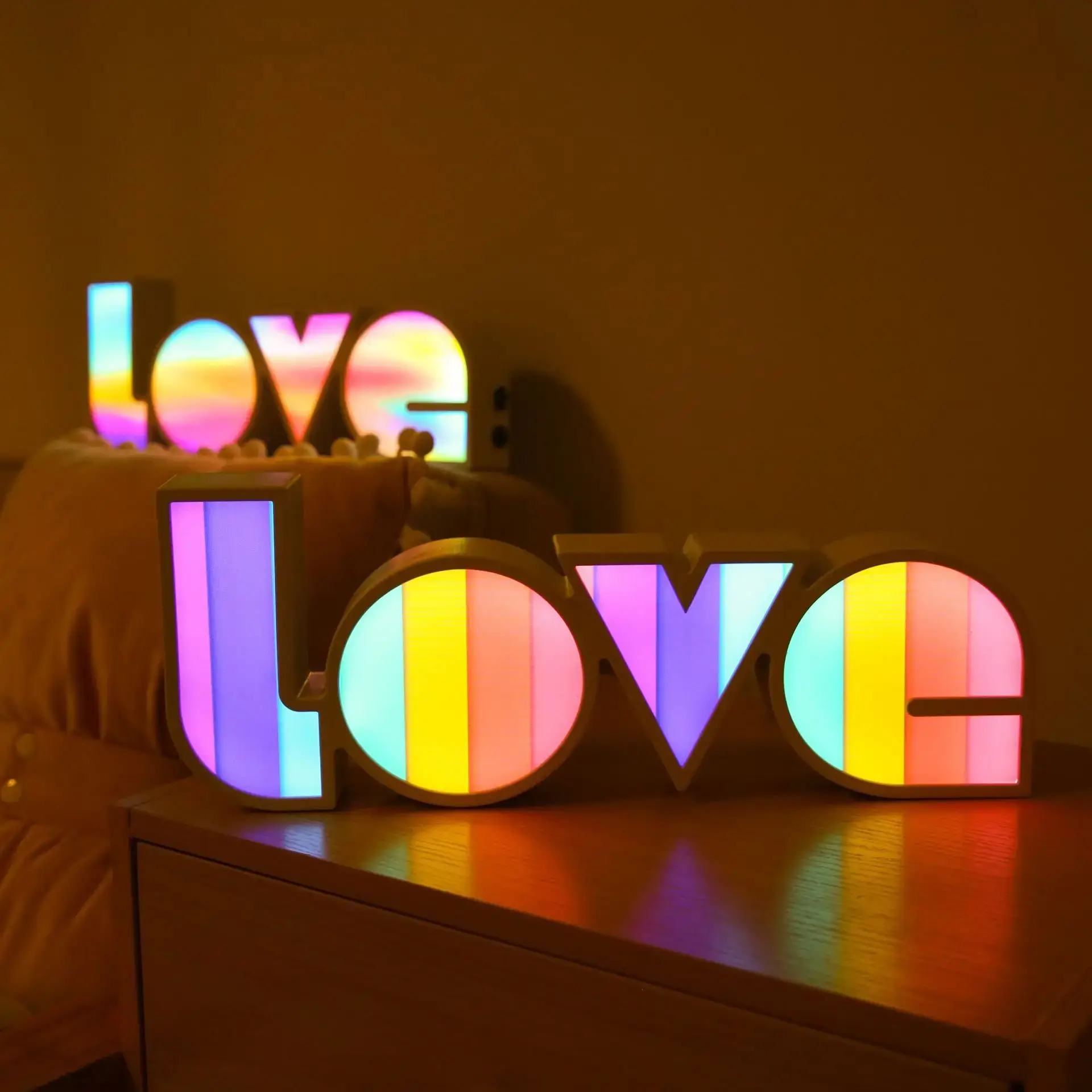 Outdoor Love Light Box Decor 36x14cm LED - Image 9