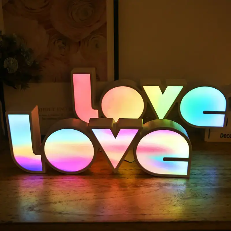 Outdoor Love Light Box Decor 36x14cm LED - Image 10