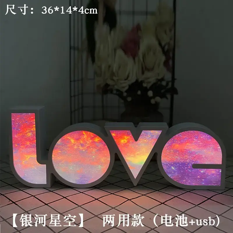 Outdoor Love Light Box Decor 36x14cm LED - Image 5