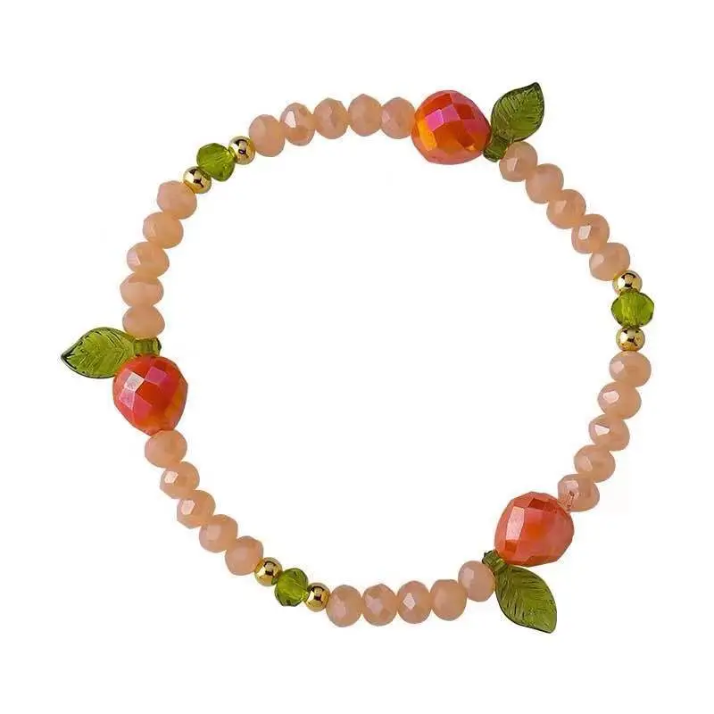 Cute Crystal Fruit Beaded Bracelet for Girls - Image 11