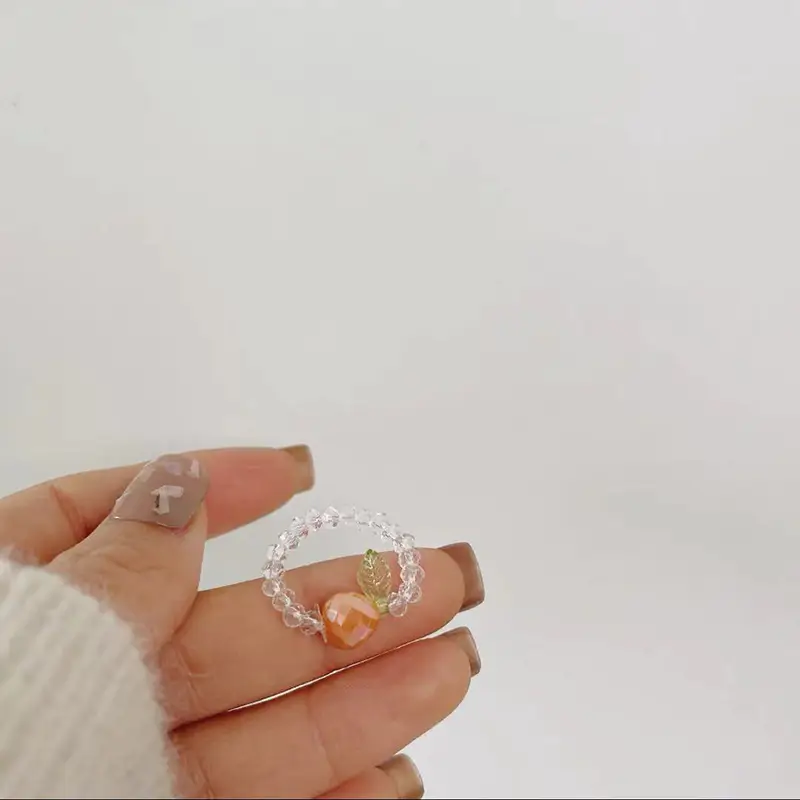 Cute Crystal Fruit Beaded Bracelet for Girls - Image 4