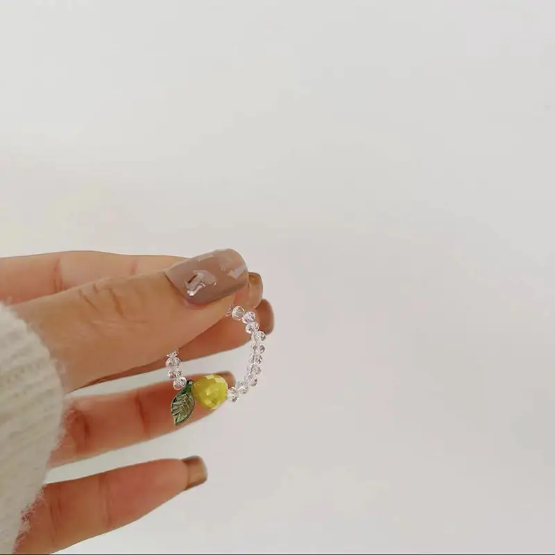 Cute Crystal Fruit Beaded Bracelet for Girls - Image 5