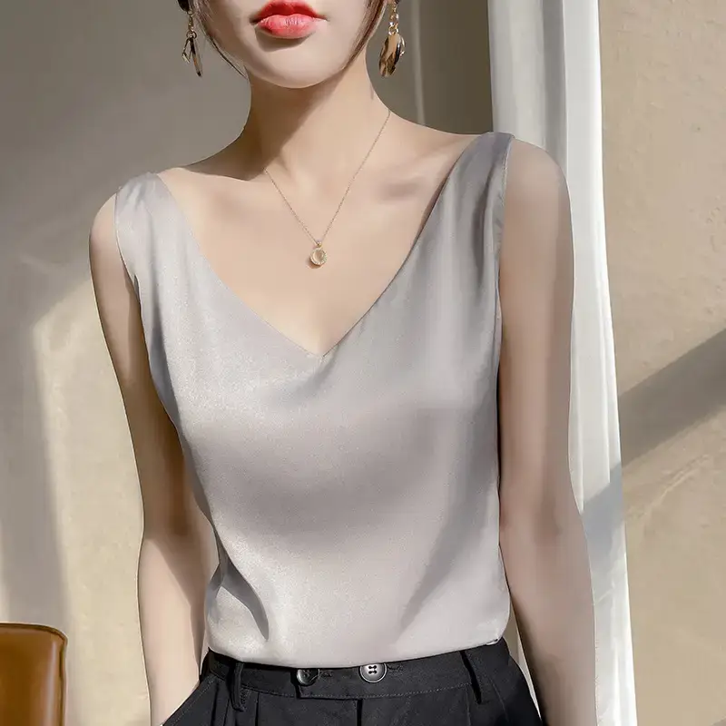 White Base Layer Top for Women Plus Size Summer Wear - Image 14