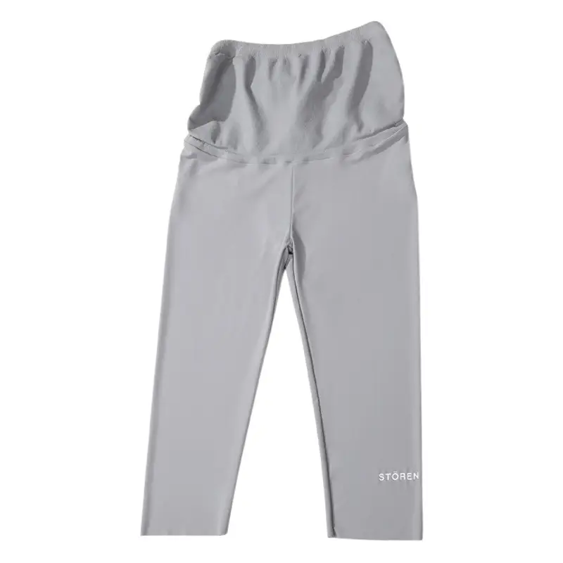 Maternity Slim Fitting Leggings with Belly Support for Summer