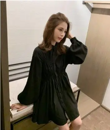 Women's 2024 Summer Loose Mid-Length Shirt with Long Sleeve — feature 8