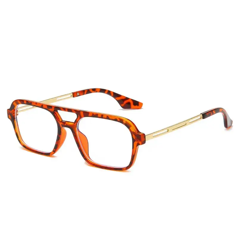 Women Sunglasses Black Double Beam Hollow 9315