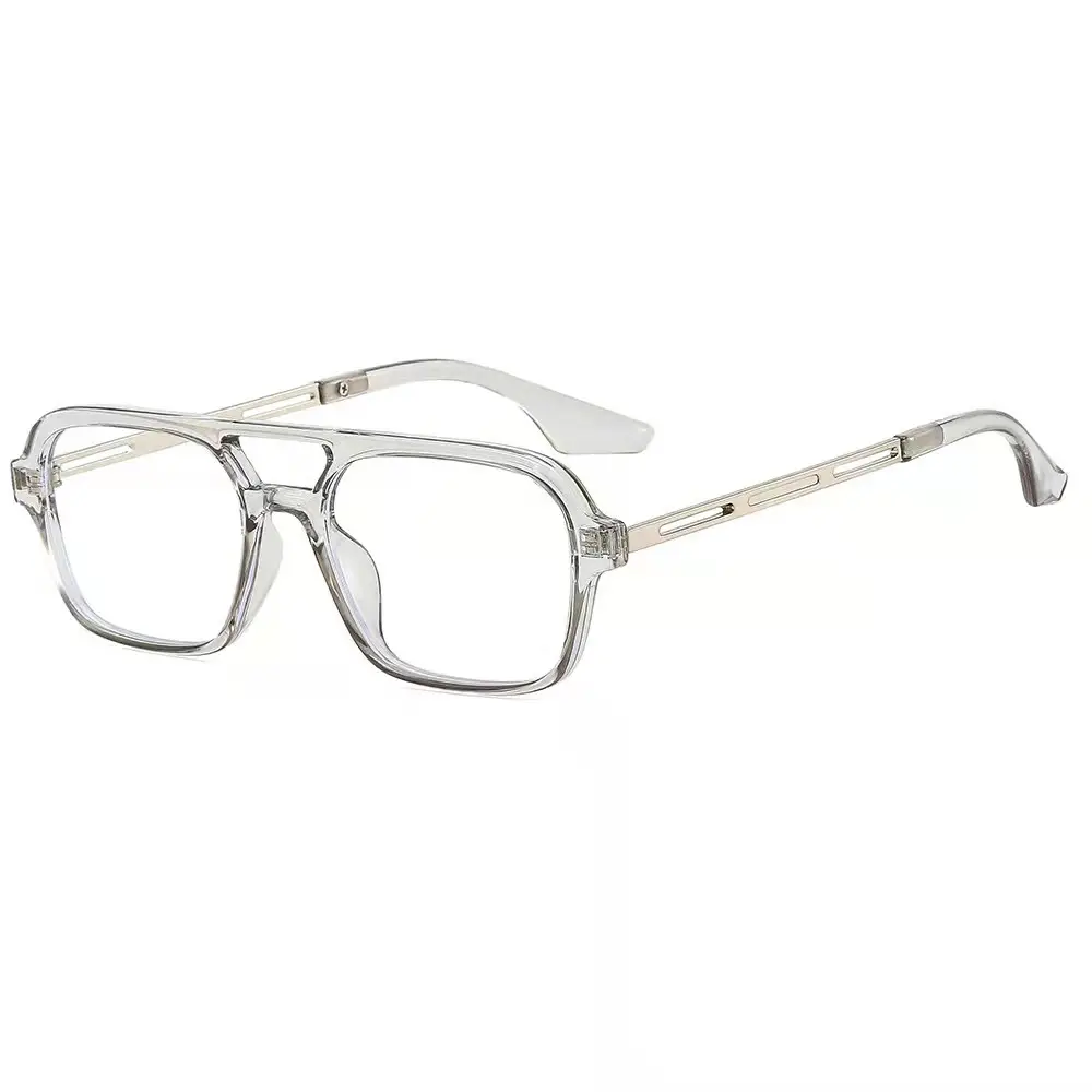 Women Sunglasses Black Double Beam Hollow 9315