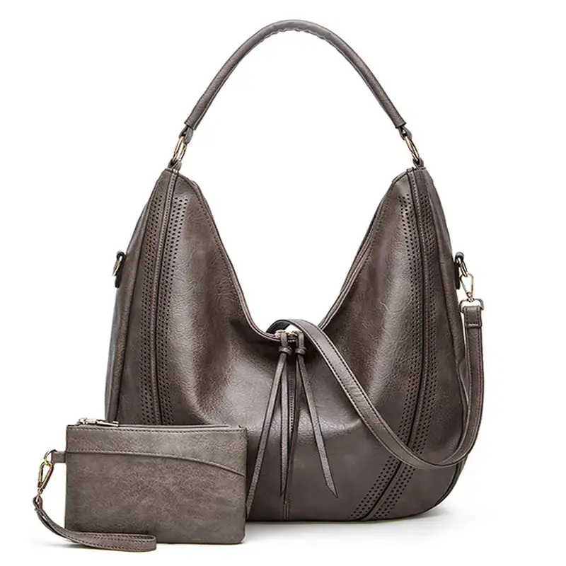 Women's Brown Leather Shoulder Bag 2021 Large Capacity
