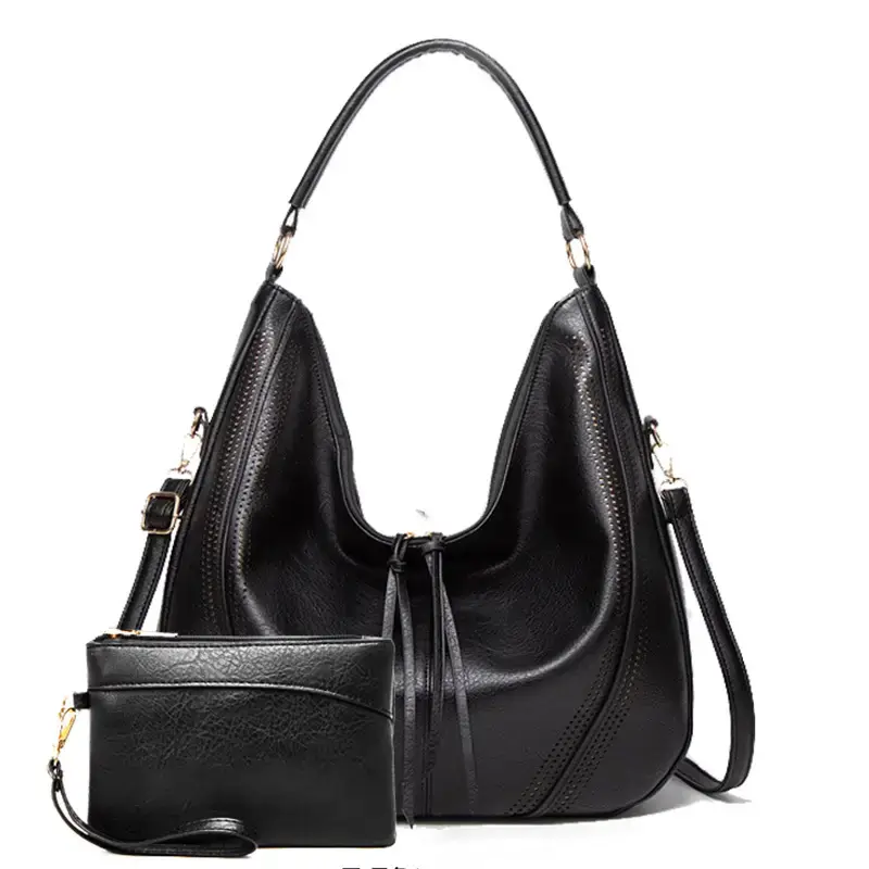 Women's Brown Leather Shoulder Bag 2021 Large Capacity