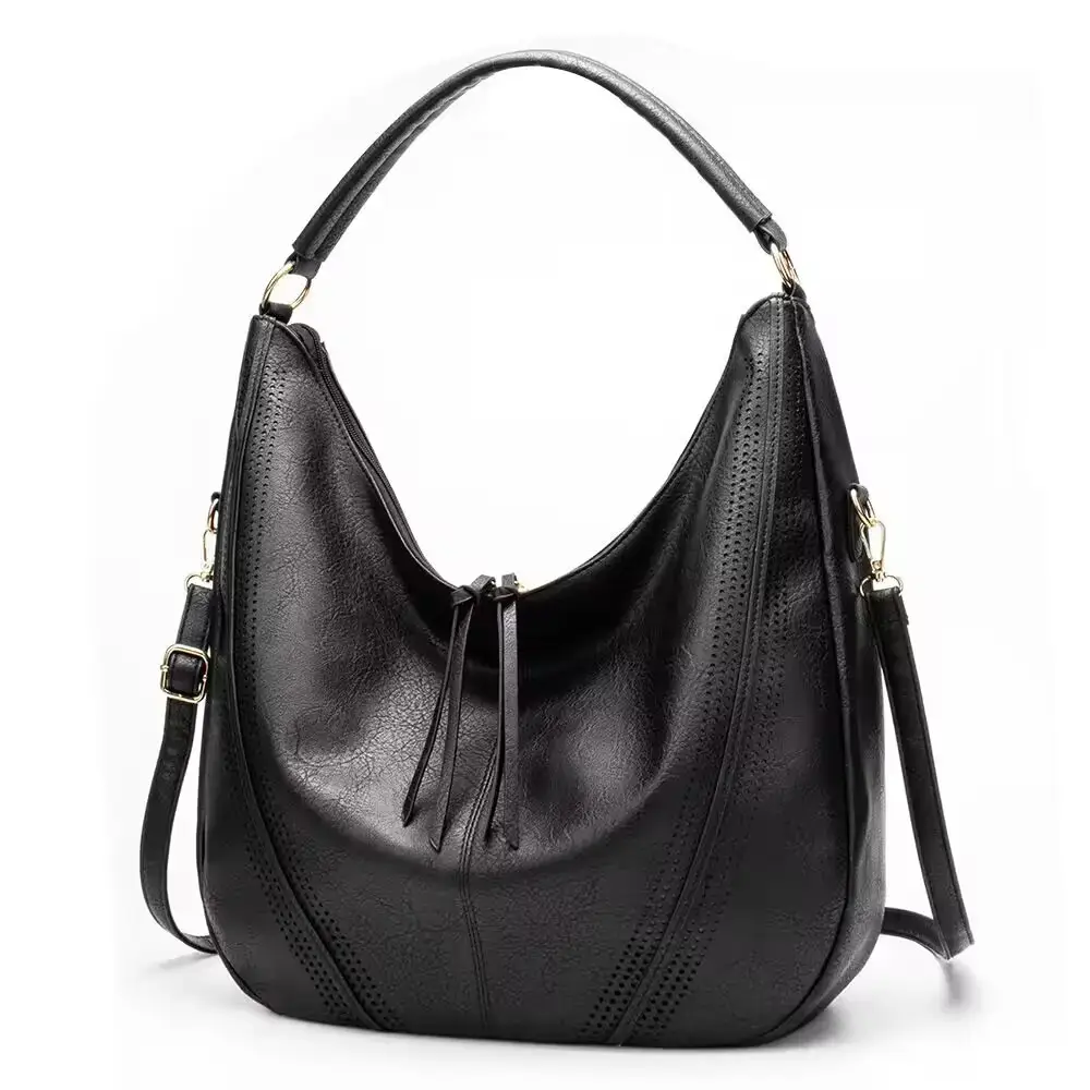 Women's Brown Leather Shoulder Bag 2021 Large Capacity