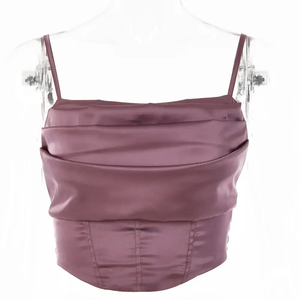 White Backless Collar T-Shirt with Adjustable Suspension