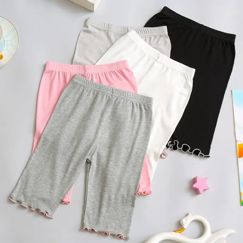 Girls' Five-Piece Modal Leggings Set Summer - Image 7