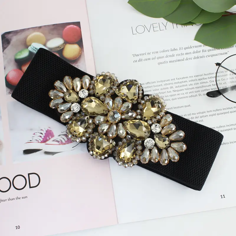 Elegant Crystal Diamond Belt for Women - Image 2