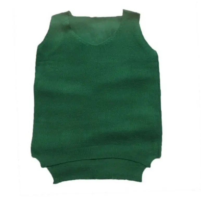 Women Knitted Sleeveless Vest Olive Green Spring Summer - Image 16