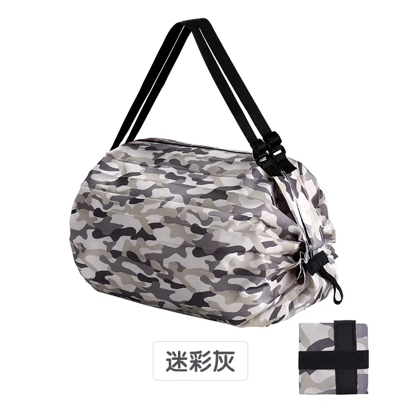 Thickened Accordion Shoulder Bag for Travel & Shopping