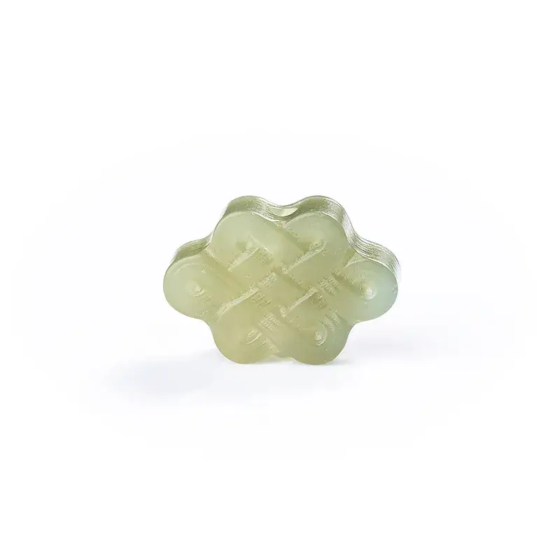 Natural Hetian Jade Water Green Blue White Jade Connect Earrings - Image 7