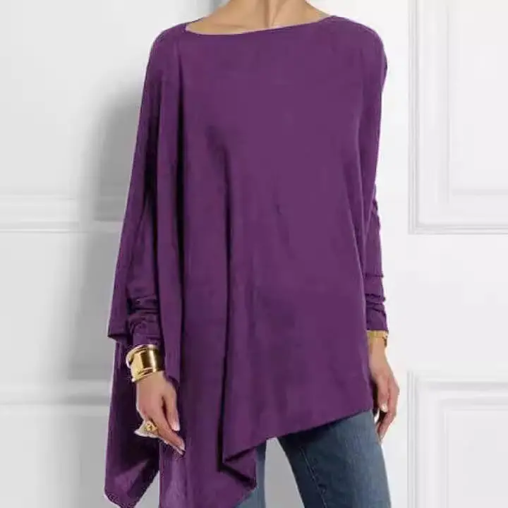 2022 Green Long Sleeve Loose T-Shirt Casual Wear