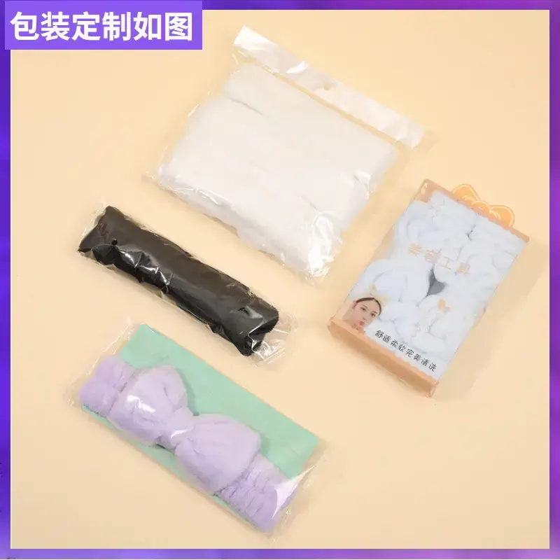 Blue Fleece Bow Hair Band for Women - Image 18