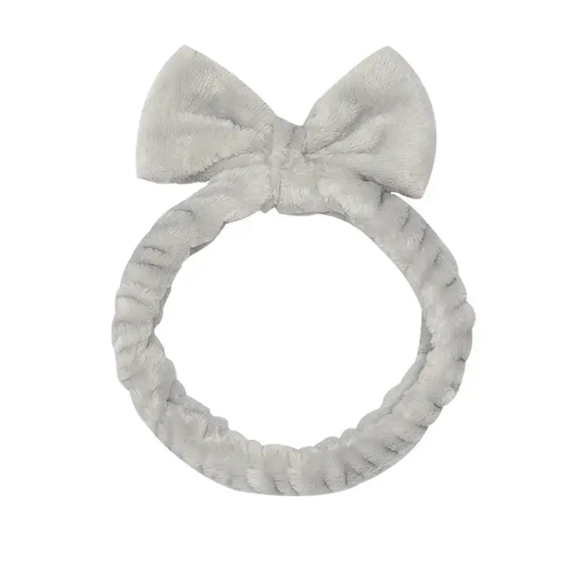 Blue Fleece Bow Hair Band for Women - Image 21