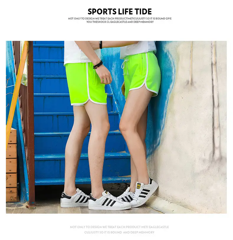 Men Blue Striped Running Shorts Korean Style — feature 12