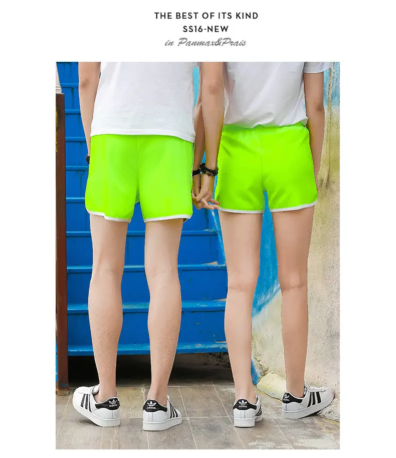Men Blue Striped Running Shorts Korean Style — feature 14