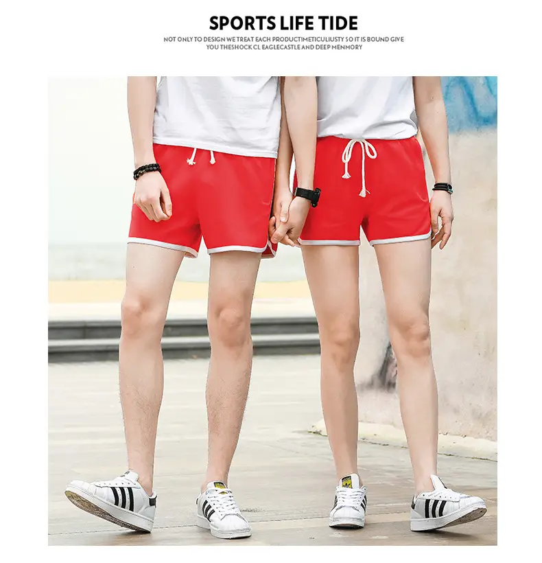 Men Blue Striped Running Shorts Korean Style — feature 15