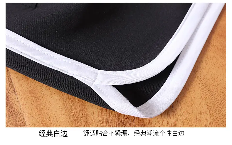 Men Blue Striped Running Shorts Korean Style — feature 25